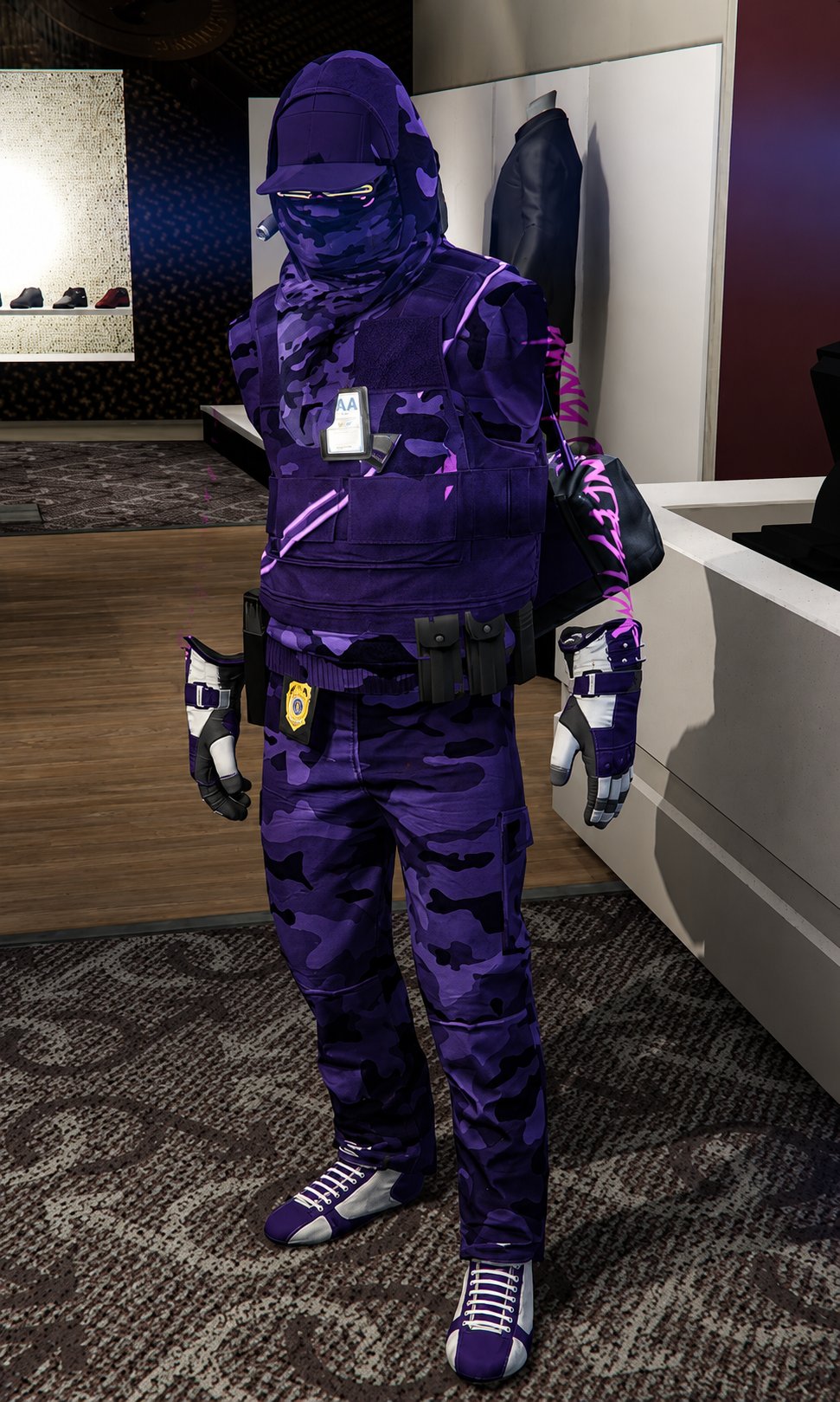 Purple Camo Outfit